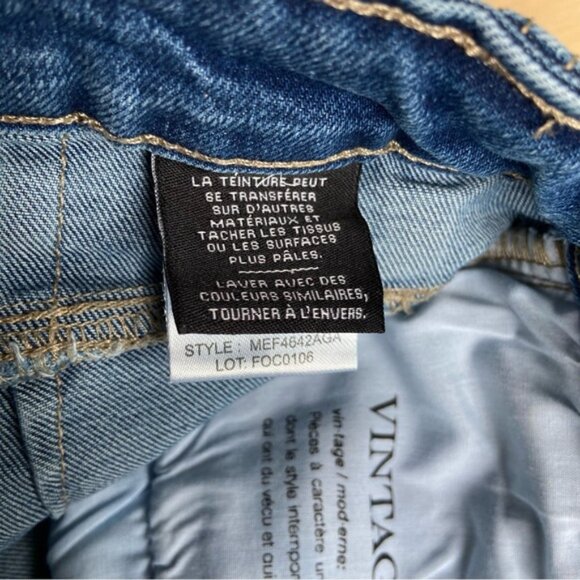 NWT MILE END jeans blue stretchy high rise waist straight leg Vintage Modern 29 - Picture 9 of 13